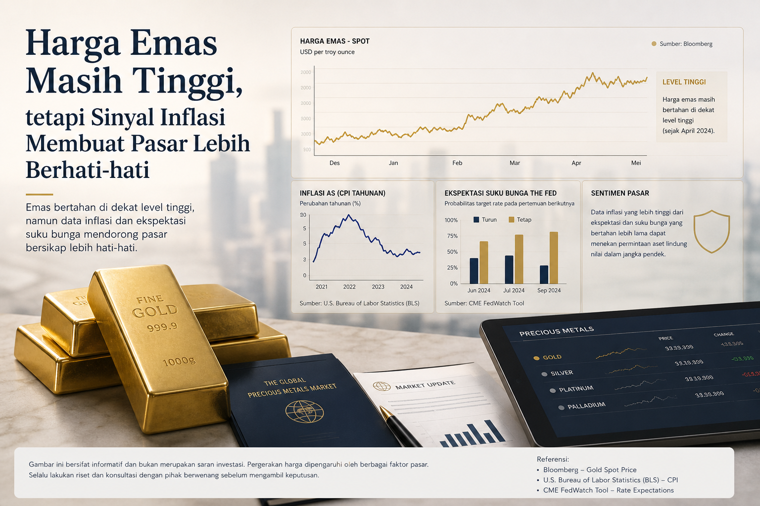 Gold Remains Elevated, but Inflation Signals Are Making the Market More Cautious