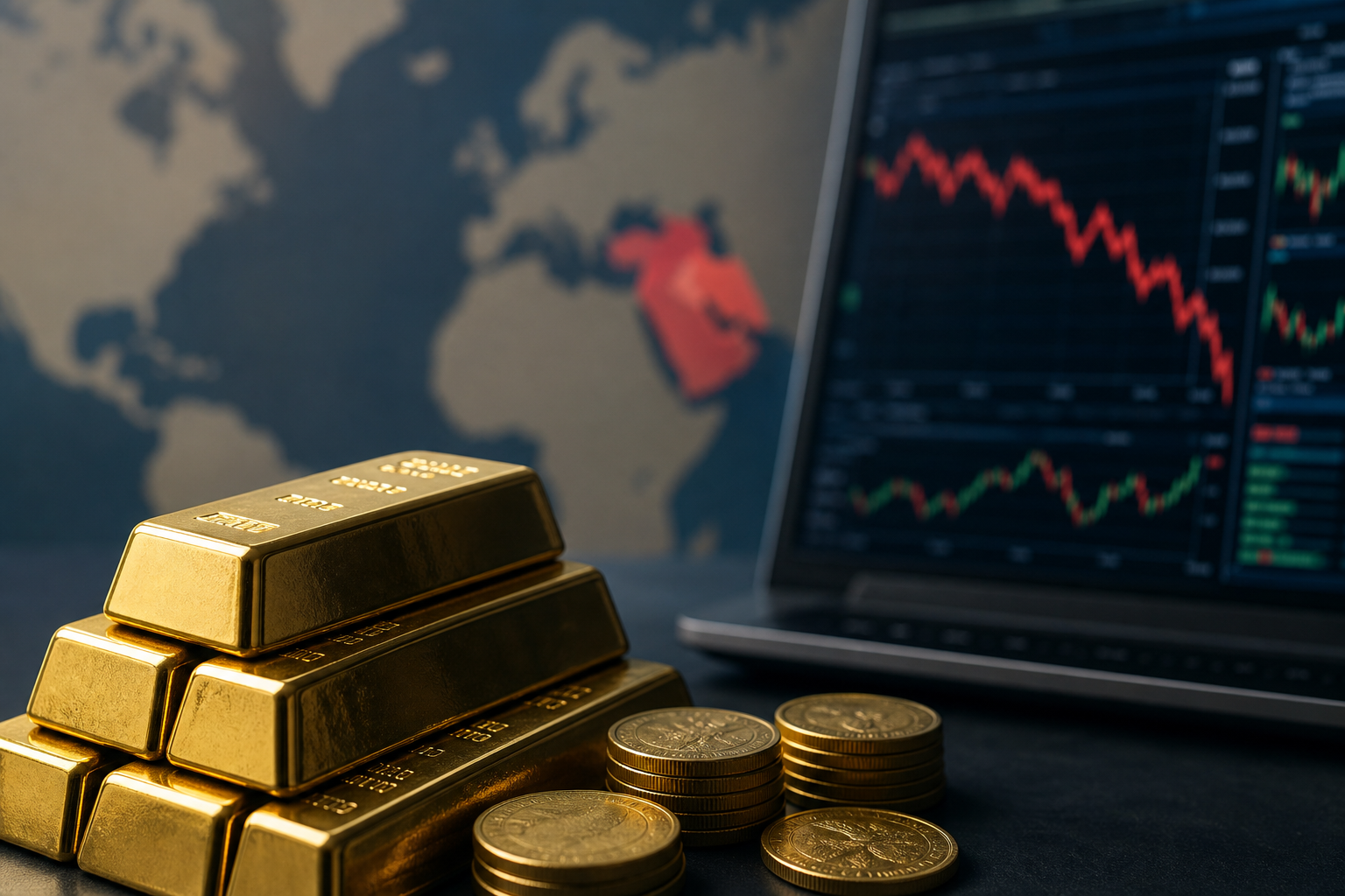 Gold Prices Dip as the Middle East Heats Up: Markets Are Watching the Fed More Closely
